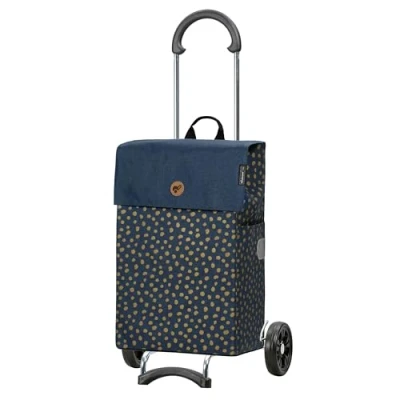 Image de ANDERSEN Scala Shopper Fita Chariot de courses Bleu 47 l Durable, élégant, pliable, maniable, roues silencieuses, 112 225 90