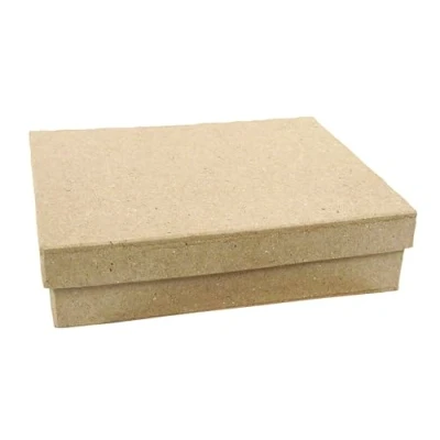 Image de Décopatch BT038C Un support en papier brun mâché 11,5x8,5x3,2 cm, Boite rectangle