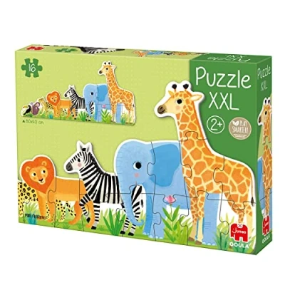 Image de Goula Puzzle XXL Les animaux de la Jungle 16 pièces enfant grand format A partir 2 ans