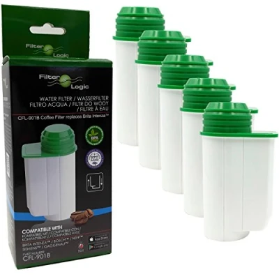 Image de FilterLogic CFL 901B Lot de 5 filtres à eau pour Siemens EQ Series EQ.9 EQ.8 EQ.7 EQ.6 EQ.5 EQ.3 Compatible avec Brita Intenza TZ70003