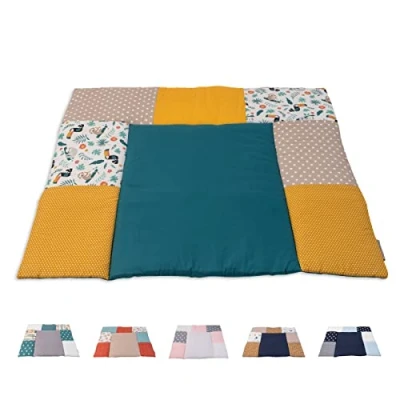 Image de ULLENBOOM ® Matelas á langer Bebe 85x75 cm, 100% matériaux OEKO TEX (Made in EU), Jungle à Lavable et adapté aux déplacements
