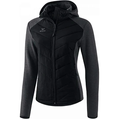 Image de Erima Femme Fonction Veste Matelassée, Noir, 36 EU