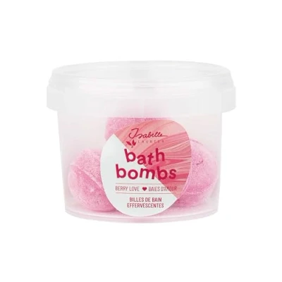 Image de Isabelle Laurier Set de 5 Bombes bain effervescentes Billes avec 98% d&#039;ingrédients Naturels Senteur Framboise