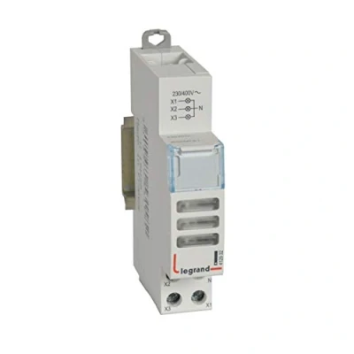 Image de Voyant triple LED blanc 230V à 400V 1 module