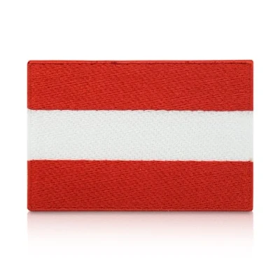 Image de Finally Home Patch drapeau de l&#039;Autriche à repasser et coudre 7,2 x 5 cm armoiries, drapeau, thermocollant Tactical Airsoft, écusson autrichien