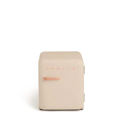 Image de CREATE Retro Fridge 50 rose Gold/Réfrigérateur sable poignée or / 85 W, mini bar, une étagère, design rétro, cm, deux étagères, capacité de 48 l, économie d&#039;énergie, x 44 49,8 cm