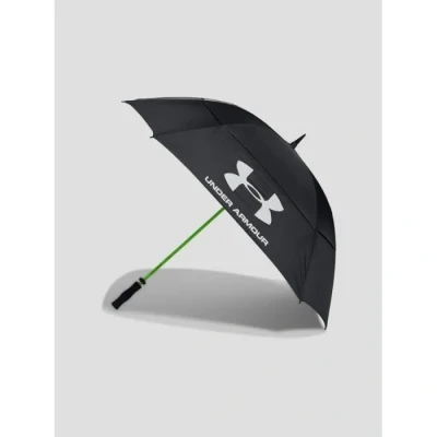Image de Under Armour 68&quot; Double Canopy Parapluie de golf antivent Noir/High Vis Jaune