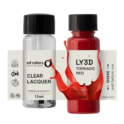 Image de SD COLORS Tornado LY3D Y3D G2 Peinture de retouche 15 ML Rouge tornade