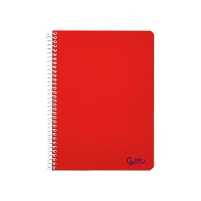 Image de Liderpapel Cahier à spirale A5 Smart couverture souple 80h 75 g tableau 4 mm avec marge couleurs assorties unité