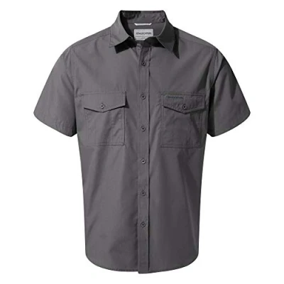 Image de Craghoppers Kiwi Short Sleeve Shirt, Chemise de randonnée Homme, Ombre Blue, 60