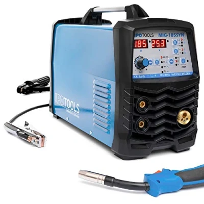 Image de IPOTOOLS MIG 185SYN Poste a souder MAG Synergy Synergie à avec 185A 230V IGBT, 3 en 1 Flux MMA électrodes, de Soudage Portable, garantie 7 ans