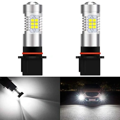 Image de KATUR PSX26W Ampoules LED Anti Brouillard Max 80W Super Lumineux 2000 lumens 6500K xénon Blanc avec projecteur pour la Conduite de Feux diurnes DRL ou antibrouillards (Pack 2)