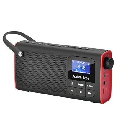 Image de Avantree SP850 Radio FM &amp; Lecteur Audio Micro SD, Enceinte Filaire sans Fil Bluetooth 3 en 1, Mémorisation Scan Automatique des Stations, Légère et Portable