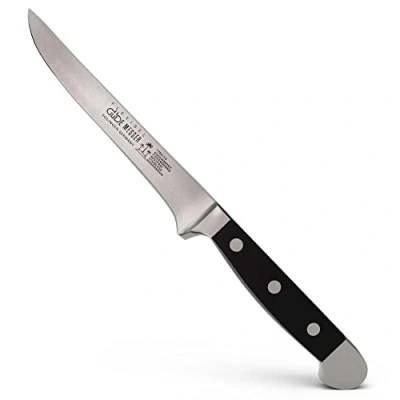 Image de GÜDE Solingen couteau à jambon forgé, 26 cm, POM noir, ALPHA découper, double mitre, fabriqué la main en Allemagne