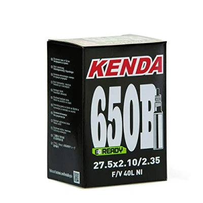 Image de Kenda Caméra de vélo 27,5 2,10/2,35 F/V 32T 40L NI Unisex Adult, Noir, Une Taille