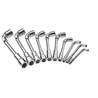 Image de FACOM Jeu de Clés à Pipe Débouchées Métriques et en Pouces 75.JN10 Modèles 8, 10, 11, 12, 13, 14, 16, 17, 18 19mm Matériau Robuste Durable Présentation Boîte