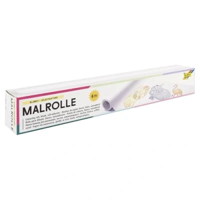 Image de folia Peinture Blanc 1 Rouleau d&#039;environ 30 cm x 6 m Autocollant et repositionnable Adhère à Toutes Les Surfaces Lisses pour Un Plaisir sans Limite
