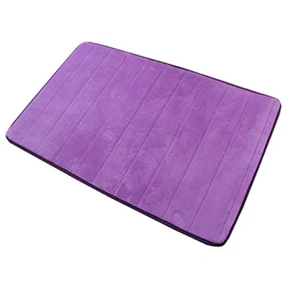 Image de VSUSN Tapis de Bain Absorbant et antidérapant en Mousse à mémoire Forme, Microfibre, Lilas, 50 x 80 cm