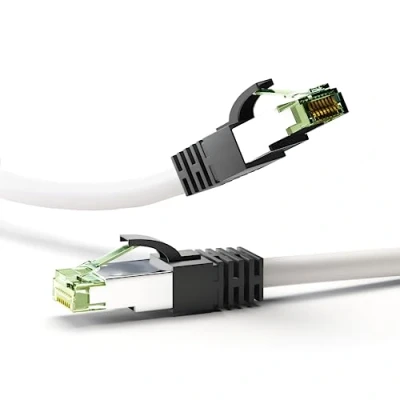 Image de Goobay 55126 câble de réseau Blanc 3 m Cat8.1 S/FTP (S STP) Neuf