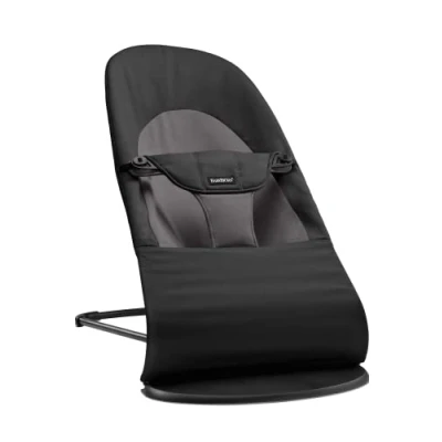 Image de BabyBjörn Transat Balance Soft, Tissé, Noir/Gris Foncé