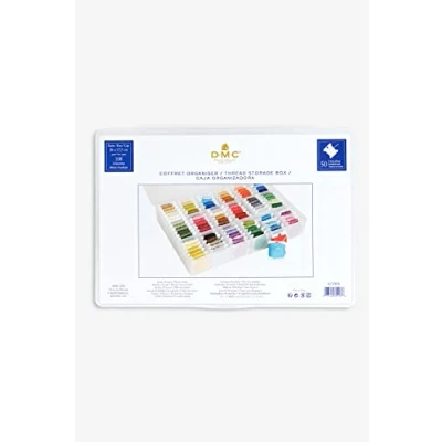 Image de DMC Coffret organiser (boîte de rangement) Idéal pour trier, classer et ranger ses échevettes fils à broder Accessoire rangement indispensable