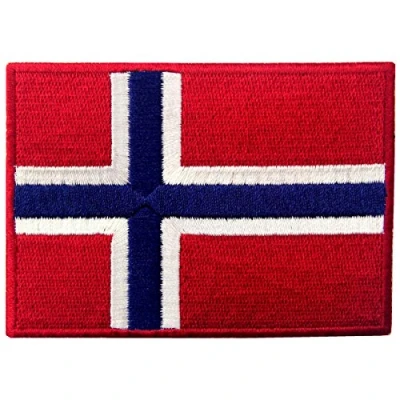 Image de Drapeau Norvégien Emblème Brodé à Repasser ou Coudre Patch