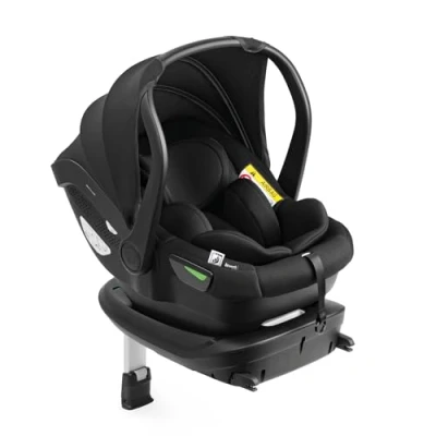Image de hauck i Size Siege Auto Isofix Drive N Care Set Utilisable Dès Naissance avec Reducteur Cosy, Groupe 0+, Autorisé selon UN ECE R129 03, Pour Bébé de 40 à 87 cm Noir