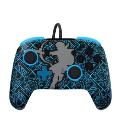 Image de Official Nintendo Wired Controller The Legend of Zelda Link Glow