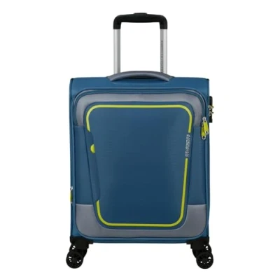 Image de American Tourister Pulsonic Spinner S Bagage à Main Extensible 55 cm 40,5/43,5 l Bleu Coronet, (Coronet Blue), (55 40.5/43.5 L),