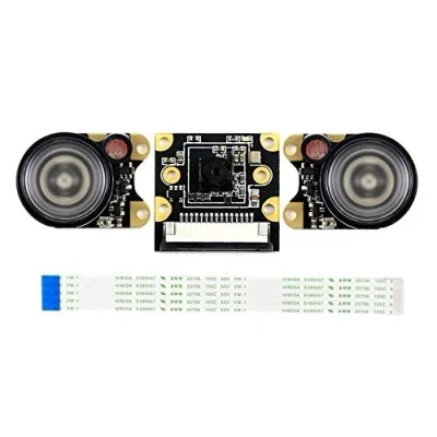 Image de Waveshare IMX219 77IR Camera Applicable for Jetson Nano Developer Kit Compatible with Raspberry Pi 5 /Pi4/CM4,8 Megapixels Infrared Night Vision 77 FOV 3280 x 2464 Resolution 2.96mm Focal Length