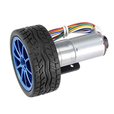 Image de DC 6V DIY Moteur à engrenages avec support de montage 65mm Kit roue Micro réduction vitesse Mini pour Smart Car Robot Modèle Jouet(50RPM)