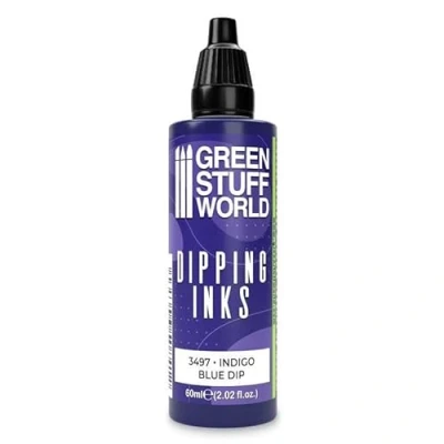 Image de Green Stuff World Dipping Ink Peinture pour modélisme à contraste élevé Bleu indigo 60 ml