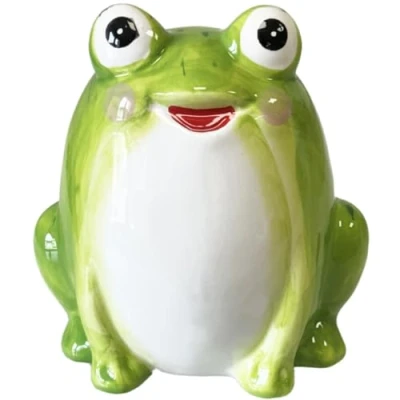 Image de Tirelire grenouille verte en c