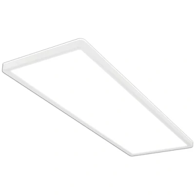 Image de Briloner Plafonnier LED, Panneau LED ultra plat, effet rétroéclairé, lumière blanc neutre, 3 000 lumens, blanc, 580x200x30mm (LxlxH) 7402 416