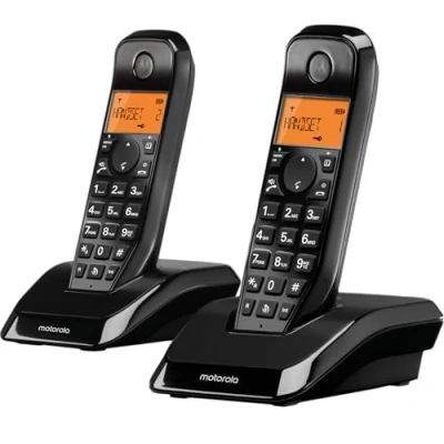 Image de Motorola Startac S1202 Téléphone sans fil avec ID d&#039;appelant DECTGAP noir + combiné supplémentaire