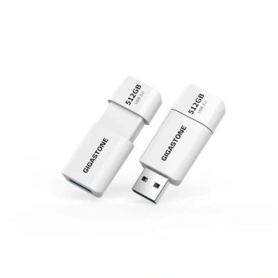Image de GIGASTONE Z60 Clé USB 3.2 Gen1 512 Go, Lot de 2 USB, R/W 120/80 Mo/s Ultra Haute Vitesse Lecteur Stylo, Rétractable sans Capuchon Conception, Compatible avec Interface 2.0 / 3.0 3.1