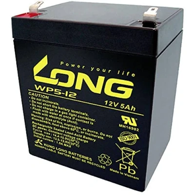 Image de Long WP5 12/F1 Batteria al Piombo 12 V 5 Ah AGM (L x A P) 90 107 70 mm Spina piatta 4,8 Bassa
