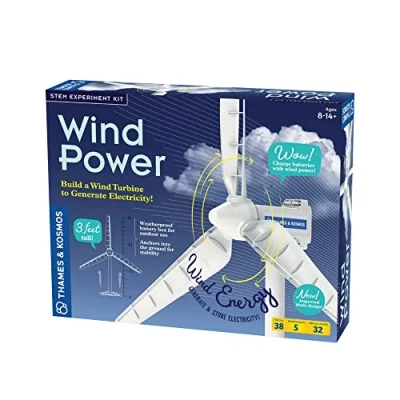 Image de Thames &amp; Kosmos , 627929 Wind Power Build A Realistic Turbine To Harness Experiment Kit Physics For Ages 8+