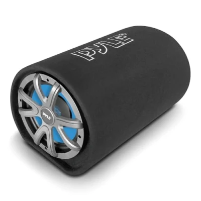Image de Pyle Haut Parleur Tube Subwoofer Voiture Système d&#039;Enceinte Audio de 400 Watt avec Bobine Mobile en Aluminium 5,08 cm Réponse Fréquence 30 Hz à 700 kHz Noir