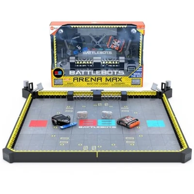 Image de HEXBUG BattleBots Arena Max, Jouets Robots télécommandés pour Enfants avec Plus de 30 pièces, STEM garçons et Filles à partir 8 Ans, Piles incluses