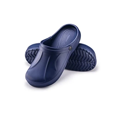 Image de ESTRO Sabot Jardin Homme Clogs Chaussures Sabots Chaussure Plastique F06 (46, Bleu Foncé)