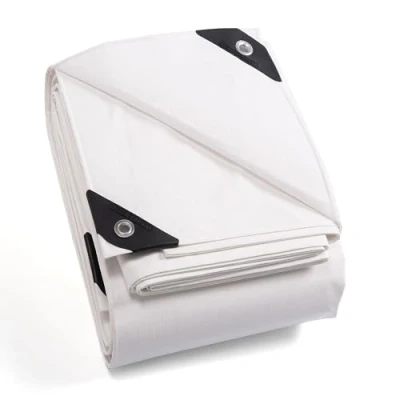 Image de GUARD SHIELD Bâche de Protection Imperméable étanche 2x2m Blanc 160g/m² Polyéthylène Bâches UV Résistant avec œillets