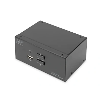 Image de DIGITUS 2 Ports Displayport Dual View, 60 Hz 4K à Hz, Prise en Charge multiplateforme