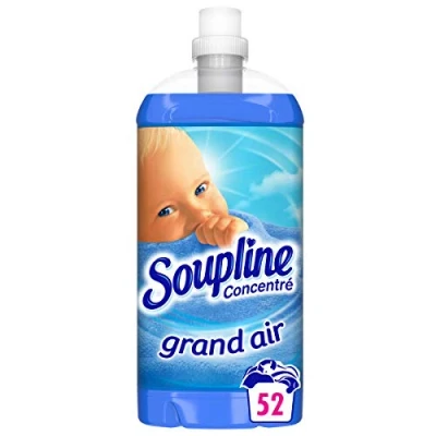 Image de Soupline Adoucissant Concentré Grand Air Assouplissant Linge Fraîcheur Longue Durée Pour des Textiles Incroyablement Doux Facilite le Repassage 1,3 L = 52 lavages Lot de 3