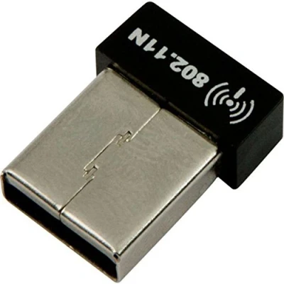 Image de ALLNET ALL0235NANO Carte réseau WLAN 150 Mbit/s Cartes (avec Fil, USB, WLAN, Wi FI 4 (802.11n), Mbit/s, Noir)