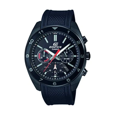 Image de Casio Hommes Analogique Quartz Japonais Montre avec Bracelet en Caoutchouc EFV 590PB 1AVUEF