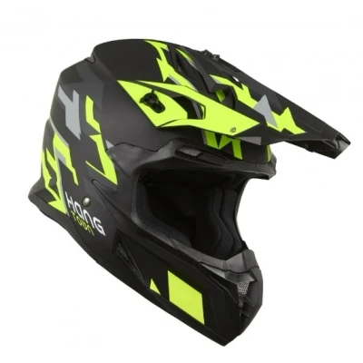 Image de KSK HANGY003 Casques de motocross jaune/noir L, 59 60 cm ECE 22.06