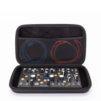 Image de Analog Cases PULSE Case pour MakeNoise 0 Coast ou dispositifs similaires (sac de transport en EVA/Nylon moulé durable, avec poignée robuste caoutchouc), Noir