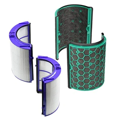 Image de REYEE Purificateur d&#039;air en Verre HEPA et Filtre à Charbon Actif intérieur pour Dyson DP04 HP04 TP04