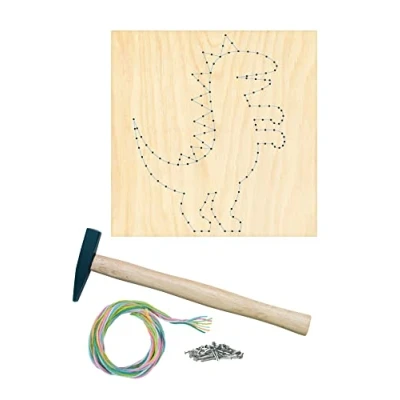 Image de Pebaro NB3 SET Kit de Nail Art avec Motif Dinosaure pré imprimé Clous, Fil et Marteau,